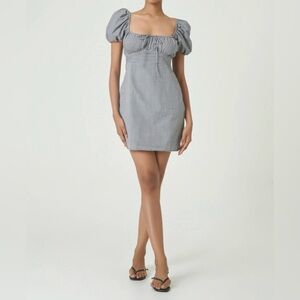 SUMMER AWAY Dominica Dress - Black Check